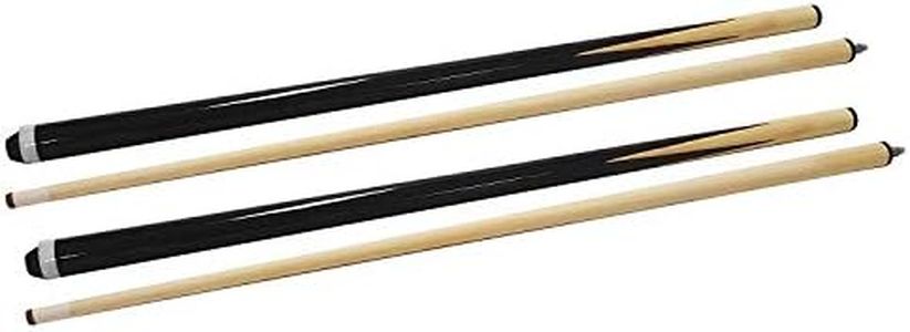 2 Pack 48" Mini Pool Cues Stick 2-Piece House Cue Stick for Children Practice