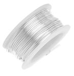 ART IFACT 20 Meters of 20 Gauge (0.92 mm) Silver Plated Copper Wire for Craft, Jewellery Making, Beading Wire, Craft Work, Flower Making, Hobby Crafts and School Crafts Project (20 Gauge (0.92 mm))