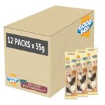 Good Boy - Small Chewy Braids - Dog Chews - Made With Beef Hide and Beef Flavouring - 55 Grams ℮ - With Probiotics To Aid Digestion - Case of 12