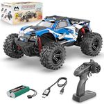 Mirana Spectre 1:10 Extreme High Speed RC Car up to 36 kmph - 4x4 Remote Controlled Monster Truck ATV - Hobby Grade Offroad Vehicle for Kids & Adults - Rechargeable Batteries - Age 14+ Years (Blue)