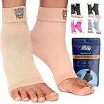 Bitly Plantar Fasciitis Socks - Comfortable Toeless Compression Socks for Foot & Heel Support - Premium Ankle Support Brace to Improve Circulation