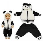 Leogony Dolls Clothes 18 Inch Baby Doll, Girls Boy Dolls Outfits, Tiny Dolls Clothes for 40-45CM Doll (Panda)