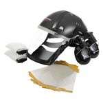Trend Airshield Pro Respirator Bundle, Includes Airshield Pro Respirator, Ear Defenders, Replacement Visor Overlays (Pack of 10), and Additional Air Filters (Pair), AIR/PRO/D6
