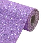 Greatdiy Purple Chunky Glitter Fuax Leather 1 Roll 12x52inch Bundle Shiny Canvas PU Fabric for Cricut Bows Earrings Crafts (30cm x 132cm) (18015#7 Purple)