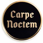 Pinsanity Carpe Noctem "Seize The Night" Gothic Enamel Lapel Pin