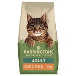 Harringtons Complete Dry Adult Cat Food Chicken 2kg (Pack of 4) - Tasty Natural Goodness