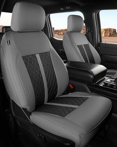 RIDEPOSH for Ford F150 Leather Seat Covers, SuperCrew XL XLT 2021-2026