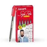 Luxor Sl Red N.Sign Fine Point Tip Pen (10's Box)