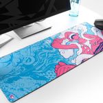 Anime Desk Mat Extra Large (800mm x 300mm x 3-4mm) Printed Anime Anti-Slip Mouse Pad (God of Liberation)