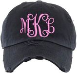 Monogram Hat | Distressed Baseball 