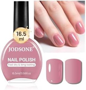 JODSONE 16.5ml Dusty Rose Nail Polish Large Volume Quick Drying Light Pink Nail Polish, Fast Drying and Long Lasting Color Nail Art DIY Home Manicure Gift for Women