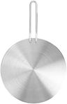Heat Diffuser Stainless Steel Induction Diffuser Plate for Electric Gas Stove Glass Induction Cooktop Heat Diffuser Cooking Induction Adapter(24cm)