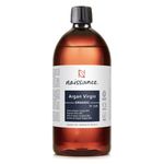 Naissance Organic Argan Oil (No. 228) - 900ml - Anti-Ageing, Antioxidant, Vegan, Natural Moisturiser & Conditioner for Face, Hair, Skin, Beard & Cuticles