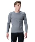 Speedo Men's Endurance+ Long Sleeve Performance Suntop | Chlorine Resistance | Quick Drying Fabric | UPF 40+ Sun Protection