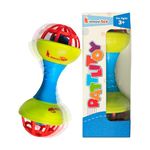 innovitoy Abs, Toddler 1 Pc Dumbbell Rattles For Baby 0-6 Months | New Born Baby Toys Rattle With Fun Color & Soft Rattling Sound | Bpa Free- Made In India, Multicolor