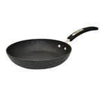 Starfrit The Rock 20cm (8") Non-Stick Fry Pan - Durable Forged Aluminum - Oven Safe - PFOA Free - Easy to Clean - Black