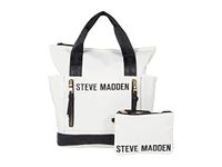 Steve Madden Theda Backpack, White/Black, One Size