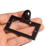 10 Pcs Black Tag Label Frames Vintage File Name Card Holders Retro Drawer Pulls Antique Handles for Office File Drawer Medicine Pharmacy Cabinet Apothecary Library Case (Length:5.8cm Width:3cm)