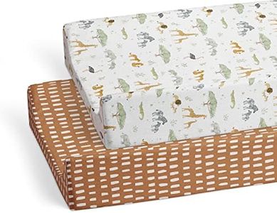 Baby Changing Pad Cover 2-Pack (Farm Animals) - Premium Fitted Sheets Changing Table Cover - Buttery Soft Cotton Blend - Diaper Changing Pad Cover - Changing Pad Sheets