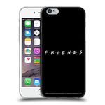 Head Case Designs Officially Licensed Friends TV Show Black Logos Soft Gel Case Compatible With Apple iPhone 6 / iPhone 6s