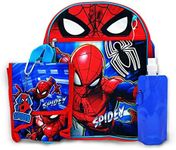 Spiderman 5 Pcs Backpack Set - 16" Kindergarten Elementary Kids Spider Man Avengers Backpack For Boys 4-6 - Marvel Spiderman Gift Bookbag