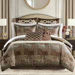 Croscill Galleria 4 Piece Brown Comforter Set Queen/Brown