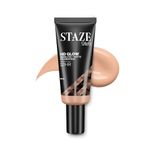 Staze 9To9 Hd Glow Poreless + Matte Liquid Foundation Hd Flawless & Poreless Finish Buildable Coverage Sweatproof 12H Longlasting Easily Blendable| Suitable For All Skin Types 128C Cashmere 18 Ml