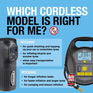 Ring TyreInflate Go 2 Cordless Tyre Inflator – Portable Air Pump
