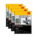 Kodak 180 GSM A4 Glossy Photo Paper – Water Resistant, Pack of 4 x 20 sheets, Compatible with all Inkjet Printers