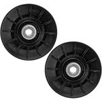 Autsurles V-Idler Pulley for Craftsman Mower Drive V-Groove Idler Husqvarna AYP YT3000 4000 4500 GT6000 YTH21K46 Lawn with 42'' 54'' Deck, Replace 532194326 2 Pack Black,XAPLY047PU