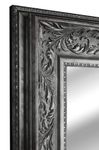 Framed Mirror TV with Samsung Q60 4K Ultra HD HDR Smart LED TV (50 inch, Silver Ornate)