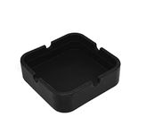 BWD AshTray Silicone Mould Black Square Shape Cigarette Ash Tray Holder Tobacco Indoor Outdoor Pubs Bars Use