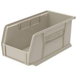 Akro-Mils 30230 AkroBins Plastic Hanging Stackable Storage Organizer Bin, 11-Inch x 5-Inch x 5-Inch, Stone (12-Pack)