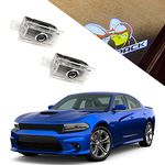EastFly Never Fade Door Light Led Logo for Dodge Charger Magnum Projector Ghost Shadow Puddle Courtesy Step Lights (1. Scat Pack Emblem for Charger)