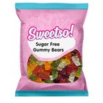 Sweetso 1KG Pick n Mix Sweets Sharing Bag (SUGAR FREE Gummy Bears)