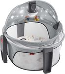 Fisher-Price Portable Bassinet & Travel Play Area, Light Projection & Music, Indoor or Outdoor Use, Deluxe On-The-Go Baby Dome, Paper Shapes