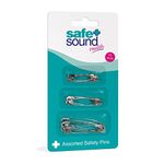 Safe and Sound Safety Pins, Assorted Lengths, Nickel