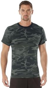 Rothco Kids T-Shirt, Black Camo, X-Small