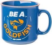 Silver Buffalo Ted Lasso Be a Goldfish Ceramic Camper Mug, 20 Ounces