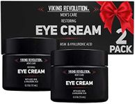 Natural Eye Cream for Men - Mens Eye Cream for Anti Aging, Dark Circle Under Eye Treatment.- Men's Eye Moisturizer Wrinkle Cream - Helps Reduce Puffiness, Under Eye Bags and Crowsfeet 2 Pack