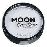 Moon Creations Pro Face & Body Makeup | White | 36g | Professional Colour Paint Cake Pots for Face Painting | Face Paint For Kids, Adults, Fancy Dress, Festivals, Halloween