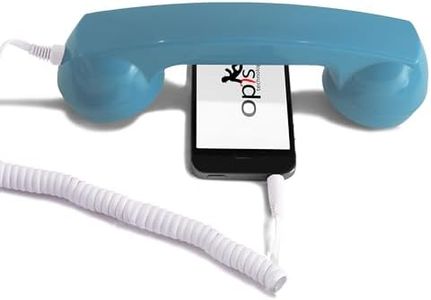 Opis Technology Cell Phone Handset/Retro Phone Handset/Handset for Mobile/Old School Cell Phone/Old Telephone Headset/Cell Phone Receiver/Handheld Receiver - 60s Micro by Opis, Germany (Azure)