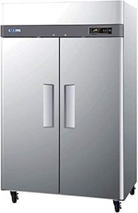 Turbo Air M3F47-2 Two Solid Door Reach-in Freezer, Stainless Steel