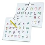 Magnetic Alphabet Tracing Board for Children, Uppercase Magnetic Letter Board Learn Alphabet, ABC Magnetic Drawing Board Letter and Number Tracing Board for Kids Toddlers