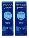 VICCO Turmeric Shaving Cream And Foam(Pack Of 2),300 Grams