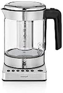 WMF Küchenminis 2 in 1 Vario Wasserkocher mit Temperatureinstellung, 1,0l, 1900 W, Teekocher Glas mit Teebeutelhalter und Sieb