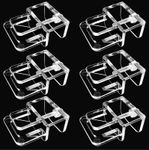 Weramics 6 pcs Aquarium lid Clips Rimless Aquarium Fish Tank top Cover lid Hood Support Holder Glass Aquarium Acrylic Fish Tank top Clip