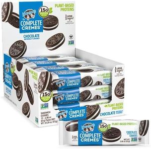 Lenny & Larry's The Complete Cremes, Sandwich Cookies, Chocolate, Vegan, 5g Plant Protein, 6 Cookies Per Pack (Box of 12)