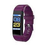 Fitness Activity Tracker Smart Band Bracelet Pedometer Sports Bracelet Heart Rate Blood Pressure SmartBand Bluetooth Wristband for fitbits Smart Watch (PURPLE)