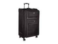 Kenneth Cole Reaction Rugged Roamer 28" Lightweight Softside Expandable 8-Wheel Spinner Checked Travel Luggage, Black, inch